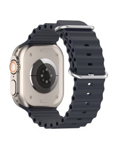 Ремешок океанская цепь для Apple Watch 1 9 SE Ultra 42 44 45 49 мм темно синий Strap classic