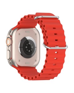 Ремешок океанская цепь для Apple Watch 1 9 SE Ultra 42 44 45 49 мм красный Strap classic