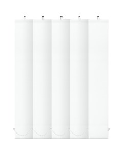 Ламели Киото белый 280 см для вертикальных жалюзи 5шт Уют