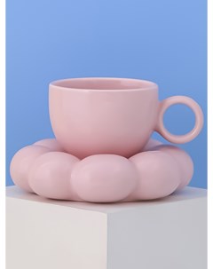 Чайная пара розовый глянец Wonder me gift