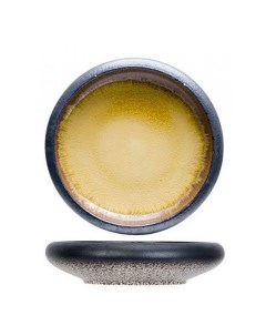 Тарелка мелкая Fervido керамика 15 5 см желтый Cosy&trendy