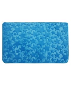 Коврик в ванную комнату Fresh Звёзды 50 х 80 см цвет голубой Dasch