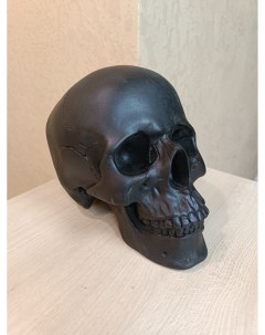 Статуэтка интерьерная череп art black Мастерская декора