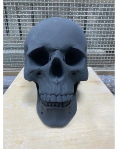 Статуэтка интерьерная череп черный Мастерская декора