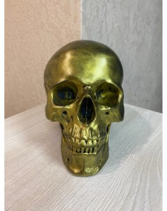 Статуэтка интерьерная череп золотой Мастерская декора