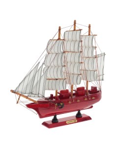Изделие декоративное Корабль деревянный 32x32x6 см Remecoclub