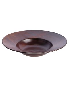 Тарелка для пасты Poppy фарфор 28 см коричневый Kunstwerk