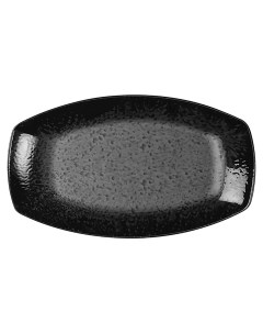 Тарелка сервировочная Nanocream Black фарфор 16x9 6 см черный Kutahya