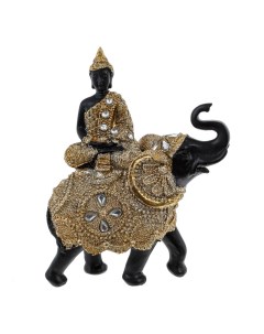 Фигурка декоративная Будда на слоне из полимера 17 5x13x5 5 см Remecoclub