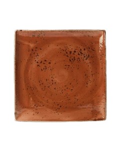 Блюдо квадратное Craft Terracotta фарфоровое 27x27 см терракот Steelite