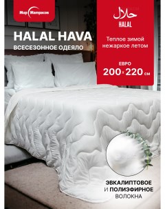 Одеяло 200х220 евро всесезонное Halal Hava Мир матрасов