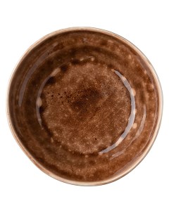 Тарелка глубокая Marrone Reattivo фарфор 21 5 см коричневый Борисовская керамика
