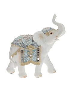 Фигурка декоративная Слон из полимера 18x19x8 см Remecoclub