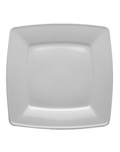Тарелка сервировочная Victoria фарфор 21x21 см белый Lubiana