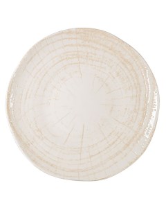 Блюдо для подачи изогнутое Kayla Paradiso фарфоровое 28 см белое Rinart
