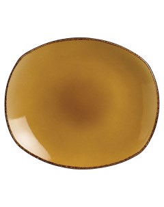 Тарелка мелкая Terramesa фарфор 30 5x26 см коричневый Steelite