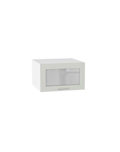 Навесной шкаф горизонтальный 610 МС Валерия МДФ цвет Белый Альбион софт Ф86 Сурская мебель
