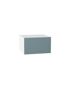 Навесной шкаф горизонтальный 610 МС Валерия МДФ цвет Белый Лагуна софт Ф85 Сурская мебель