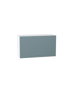 Навесной шкаф горизонтальный 809 МС Валерия МДФ цвет Белый Лагуна софт Ф87Н Сурская мебель
