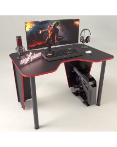 Игровой компьютерный стол 110 Черно красный Myxplace
