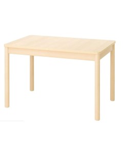 Стол раздвижной RONNINGE 118x78 см береза Ikea