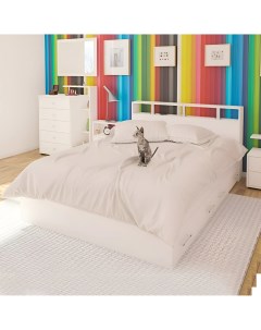 Кровать Арина 1600 с ящиками Белый Homegrad
