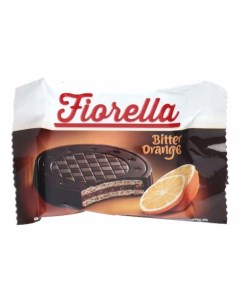 Вафли в темном шоколаде с апельсином 20 г Fiorella