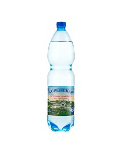 Вода питьевая Коренская газированная 1 5 л Dana