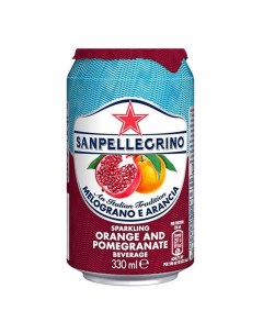 Газированный напиток гранат и апельсин 0 33 л Sanpellegrino