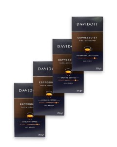 Кофе молотый Espresso 4 шт по 250 г Davidoff