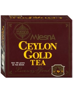 Чай черный Ceylon Gold 50 пак 2г Шри Ланка Mlesna