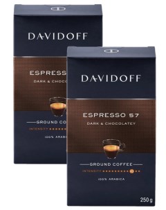 Кофе молотый Espresso 2 шт по 250 г Davidoff