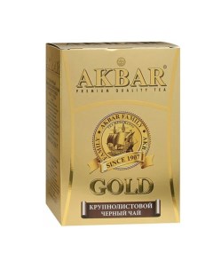 Чай Gold черный листовой 250 г Akbar