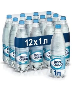 Вода питьевая BonAqua Бонаква негазированная 1 л х 12 шт Bona aqua