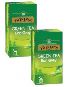 Чай зеленый Green Tea Earl Grey 2 г 2 упаковки по 25 шт Twinings
