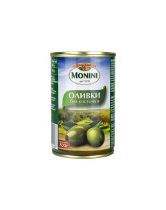 Оливки зеленые без косточки 300 г Monini