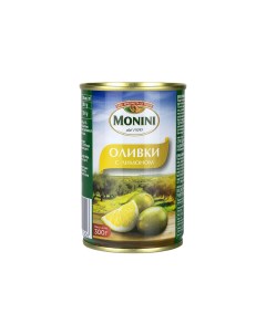 Оливки зеленые с лимоном 300 г Monini