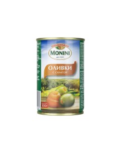 Оливки зеленые с семгой 300 г Monini