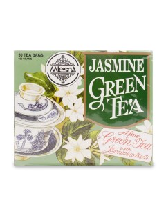 Чай зеленый с ароматом жасмина 50 пак 2г Шри Ланка Mlesna