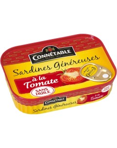Сардины Genereuse в томатном соусе 140г Connetable