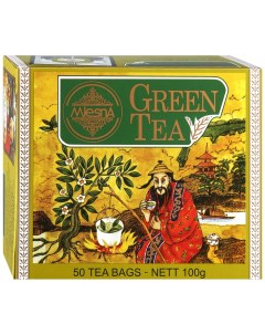 Чай зеленый Green Tea 50 пак 2г Шри Ланка Mlesna