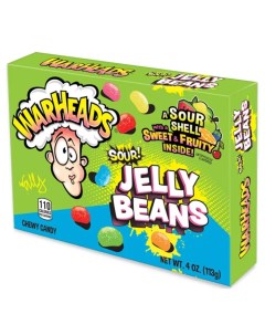 Конфеты кислые Sour Jelly Beans Вархедс Джелли Бинс США 113 г Warheads