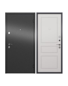Дверь входная для квартиры металлическая Apartment 960х2050 правая серый белый Proline