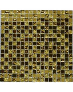 Мозаика стеклянная Mirror Gold 300х300х4 мм 12 шт Bonaparte