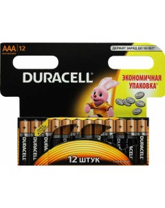 Батарейка Basic LR03 AAA BL12 Alkaline 1 5V BE 109254 Duracell