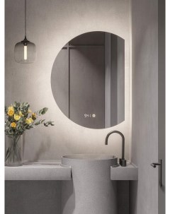 Шкаф в ванную навесной распашной 70 50 с зеркалом и подсветкой shd705025l Alias
