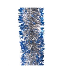 Мишура елочная Серебро с синими кончиками 5 180 7 200 см серебристый синий Xmas dream