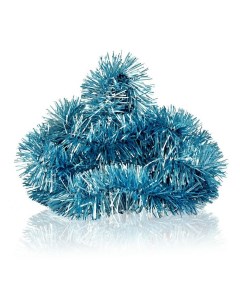 Мишура елочная Новый год 200 см голубой Артус