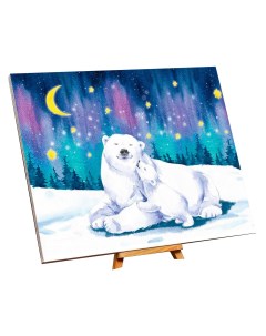 Картина по номерам Полярные медведи 40х50 см Школа талантов