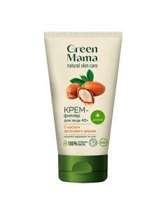 Крем филлер для лица дневной с маслом арганового дерева 40 Natural Skin Care Green mama
